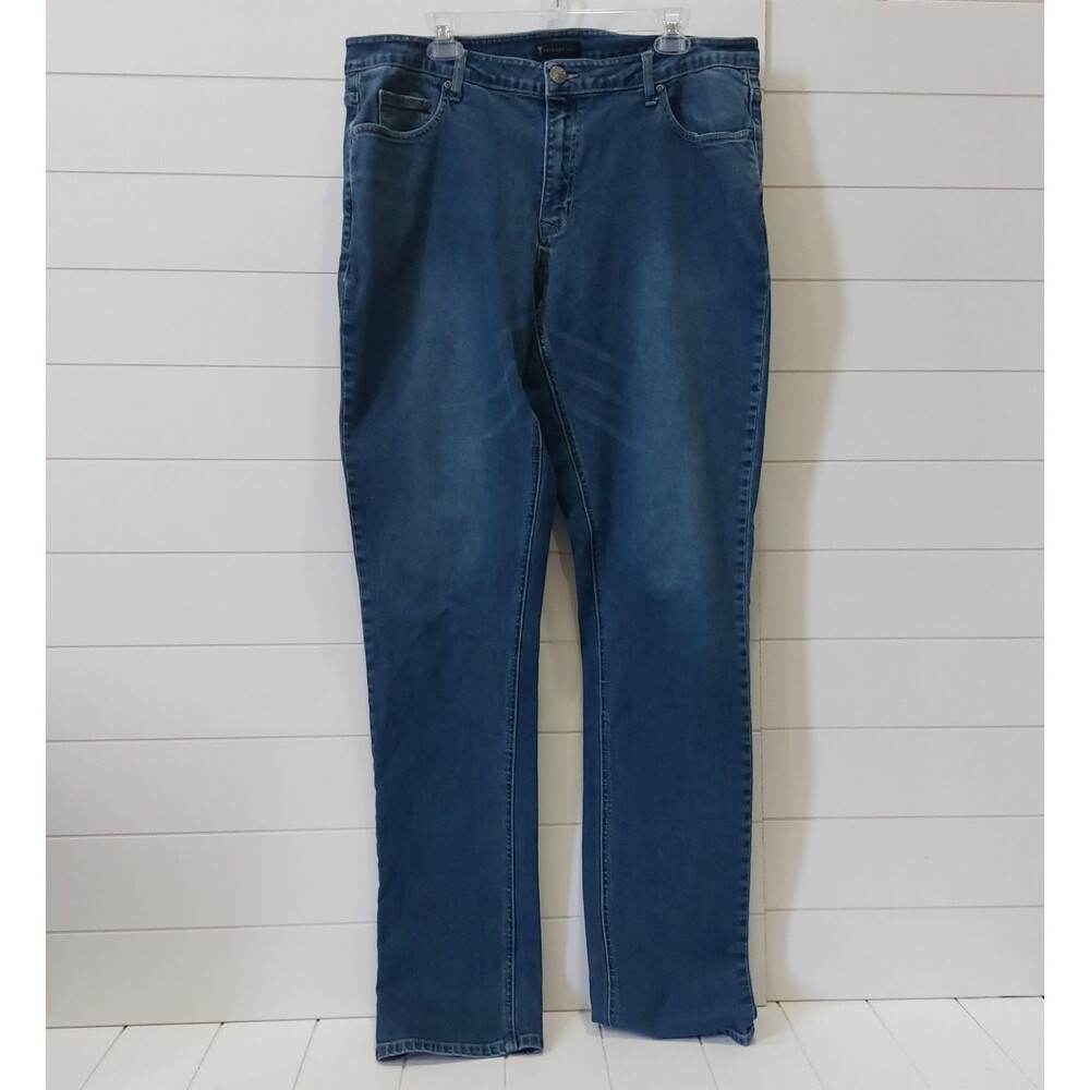 American Tall Carman Men's 40x37 Straight Leg Jeans Blue Steel Denim Academia